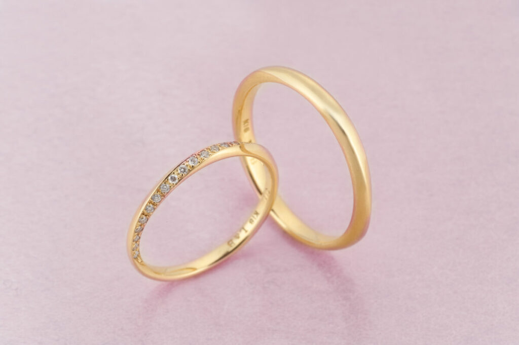 ラブボンドの結婚指輪　「ジュピター」イエローゴールド